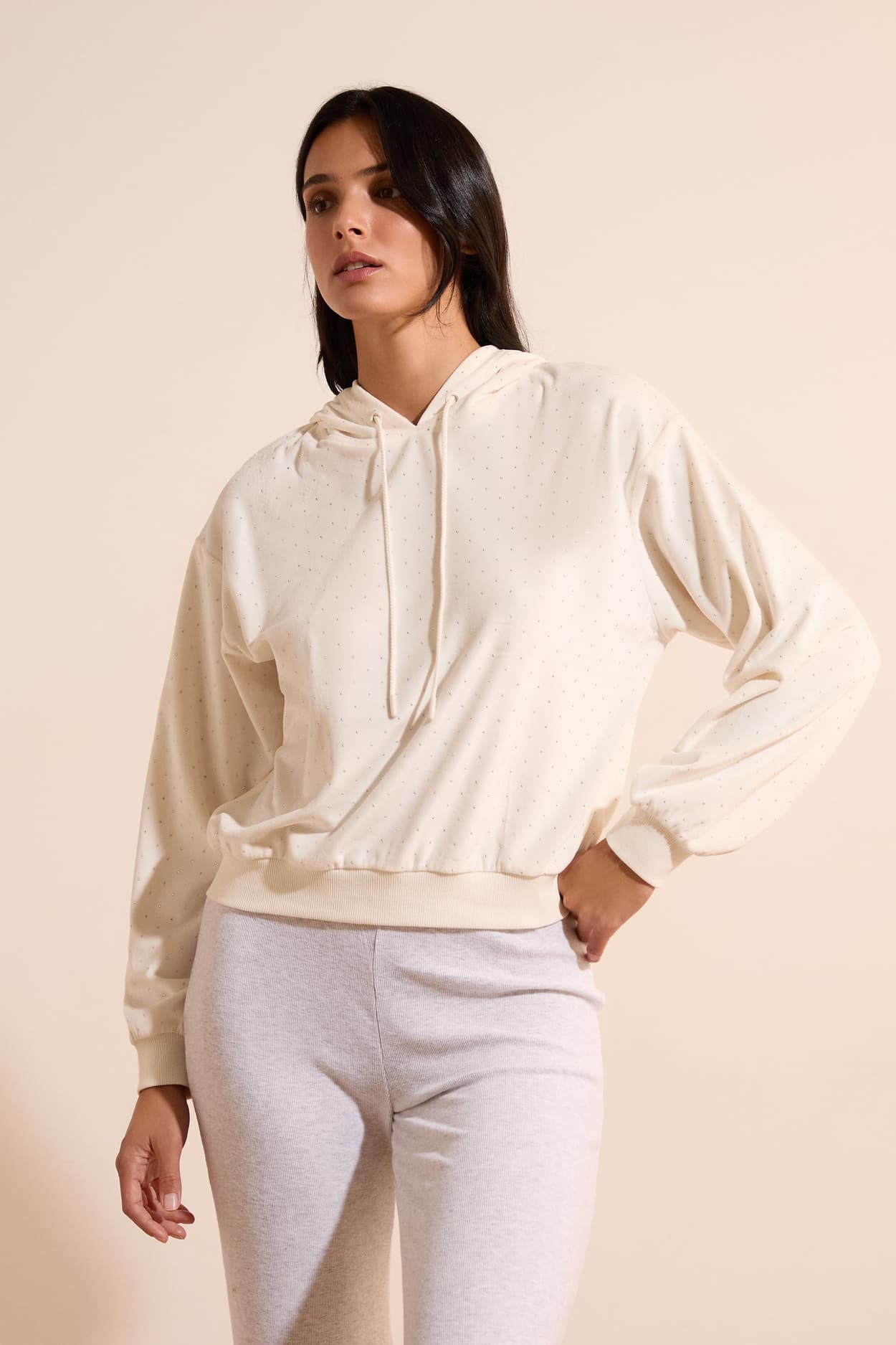 Bluza z kapturem z nadrukiem
