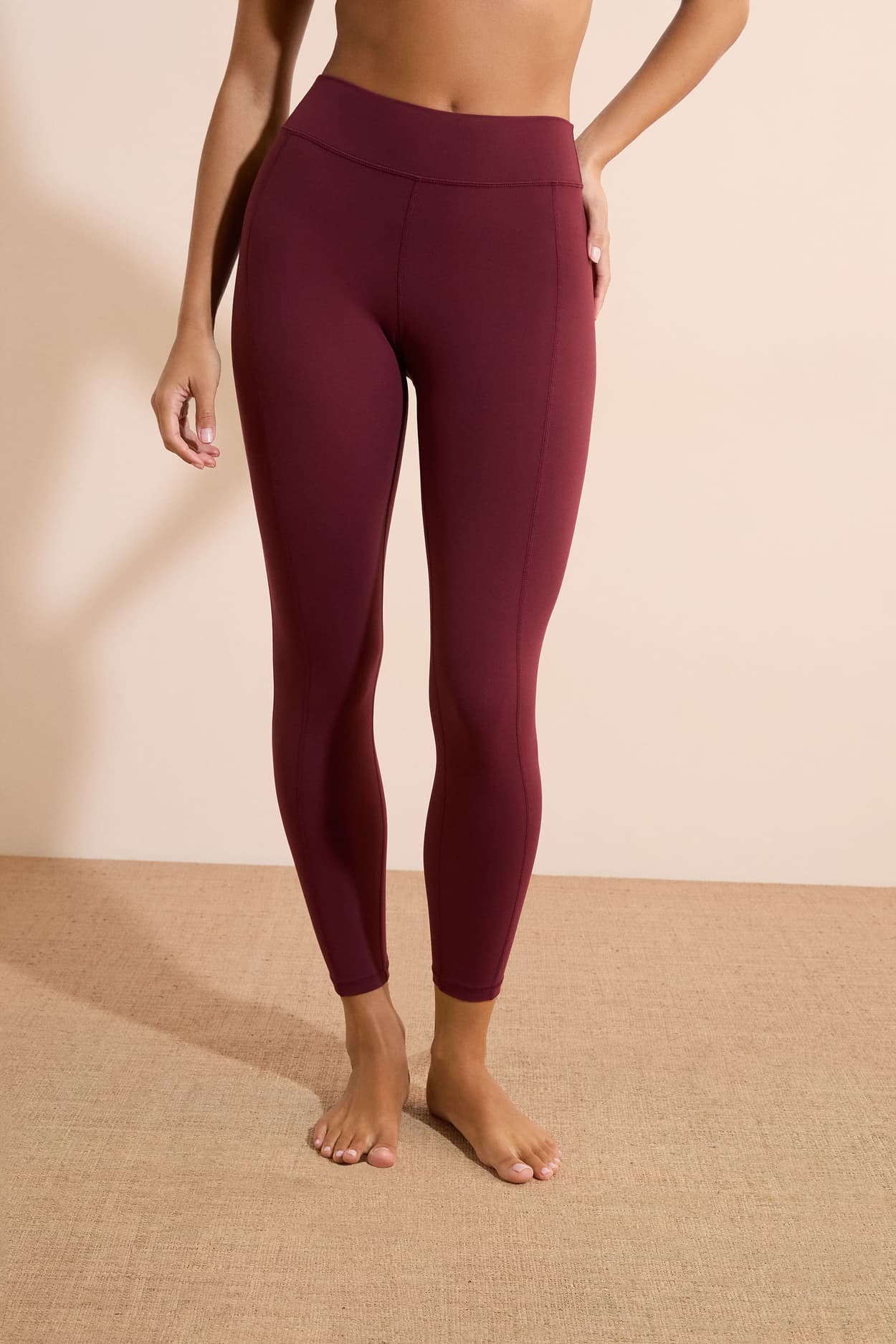 Legginsy z wysokim stanem z mikrofibry