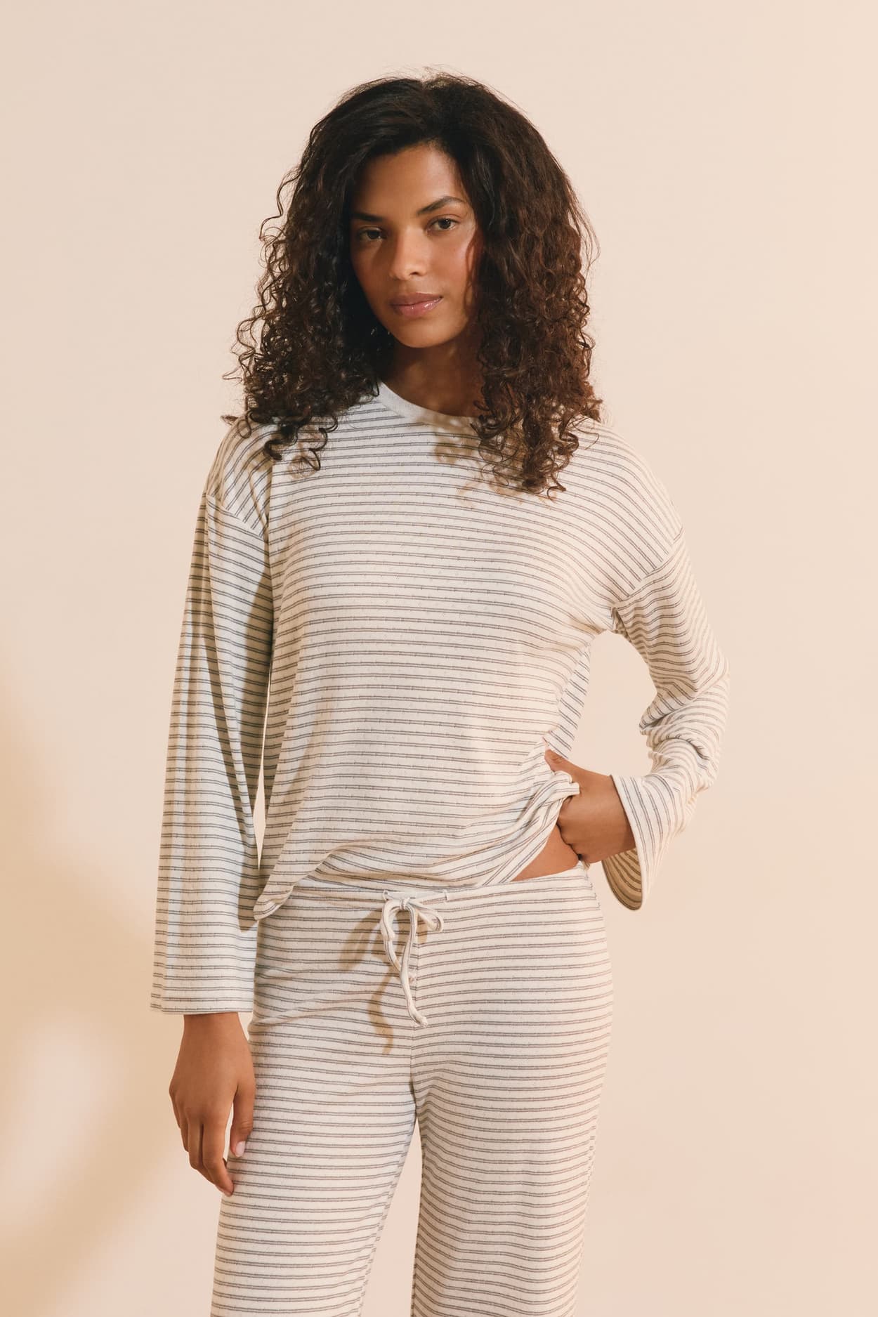 Bluza od piżamy w paski